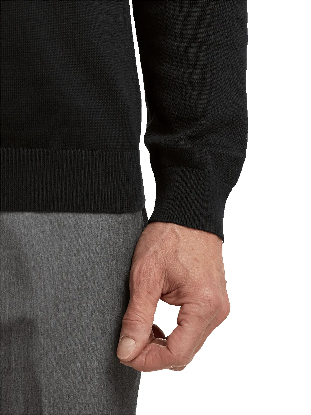 Supima Cotton Turtleneck - Black sold by Paul Fredrick product image thumbnail 4