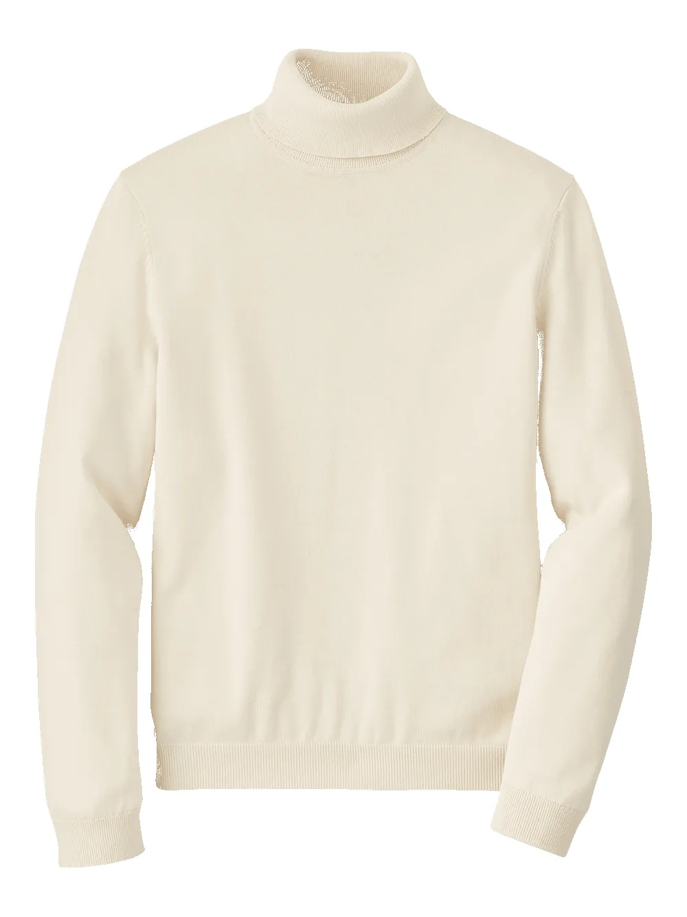 Supima Cotton Turtleneck - Ivory sold by Paul Fredrick