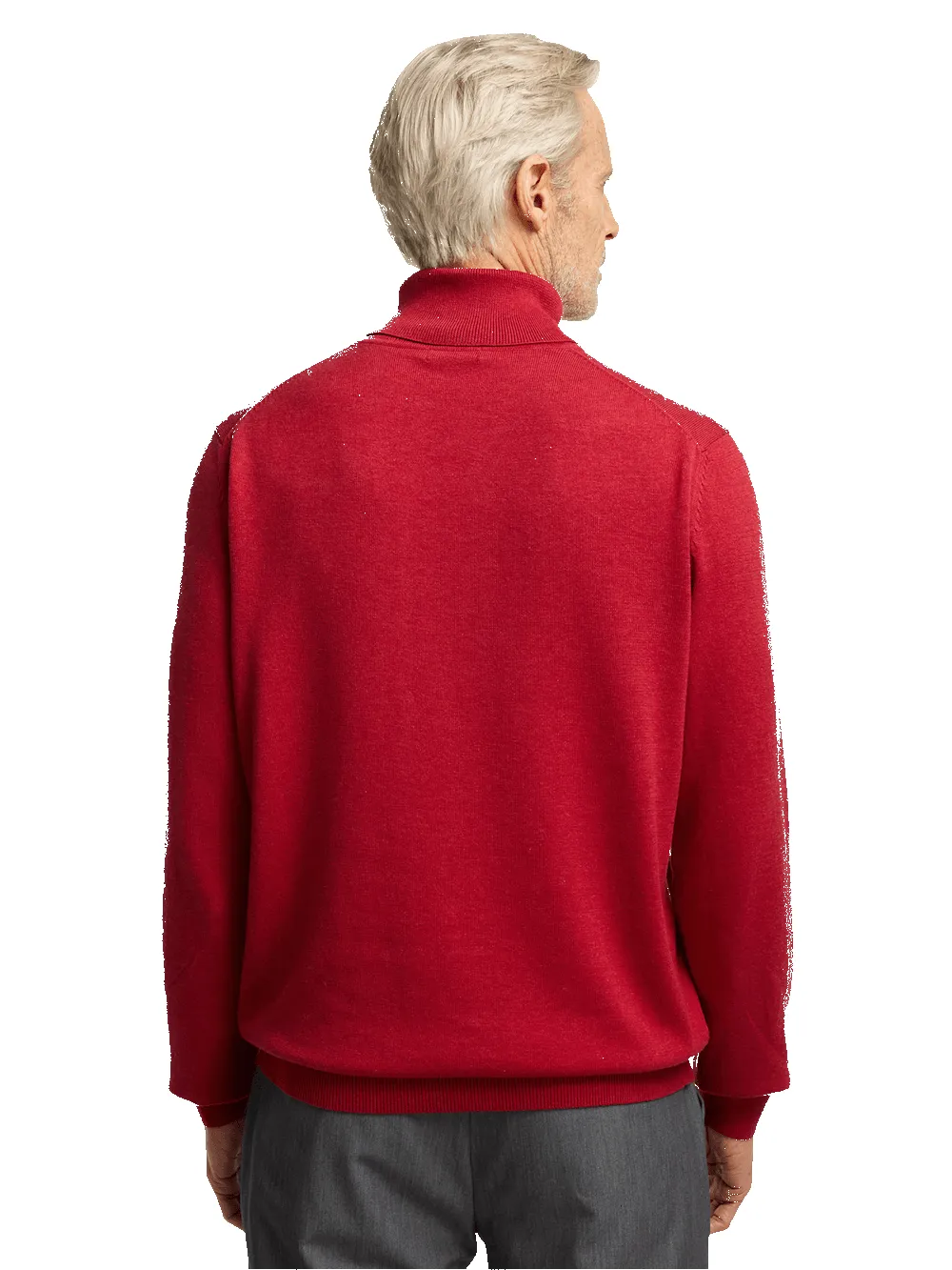 Supima Cotton Turtleneck - Red sold by Paul Fredrick product image thumbnail 5