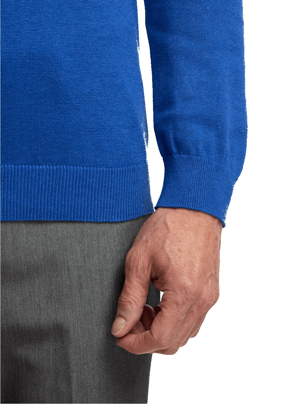 Supima Cotton Turtleneck - Blue sold by Paul Fredrick product image thumbnail 4