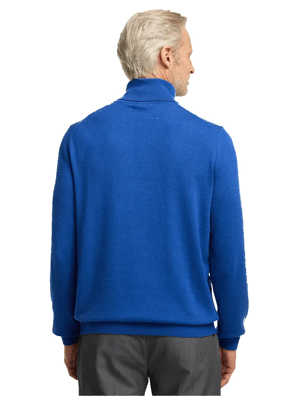 Supima Cotton Turtleneck - Blue sold by Paul Fredrick product image thumbnail 5