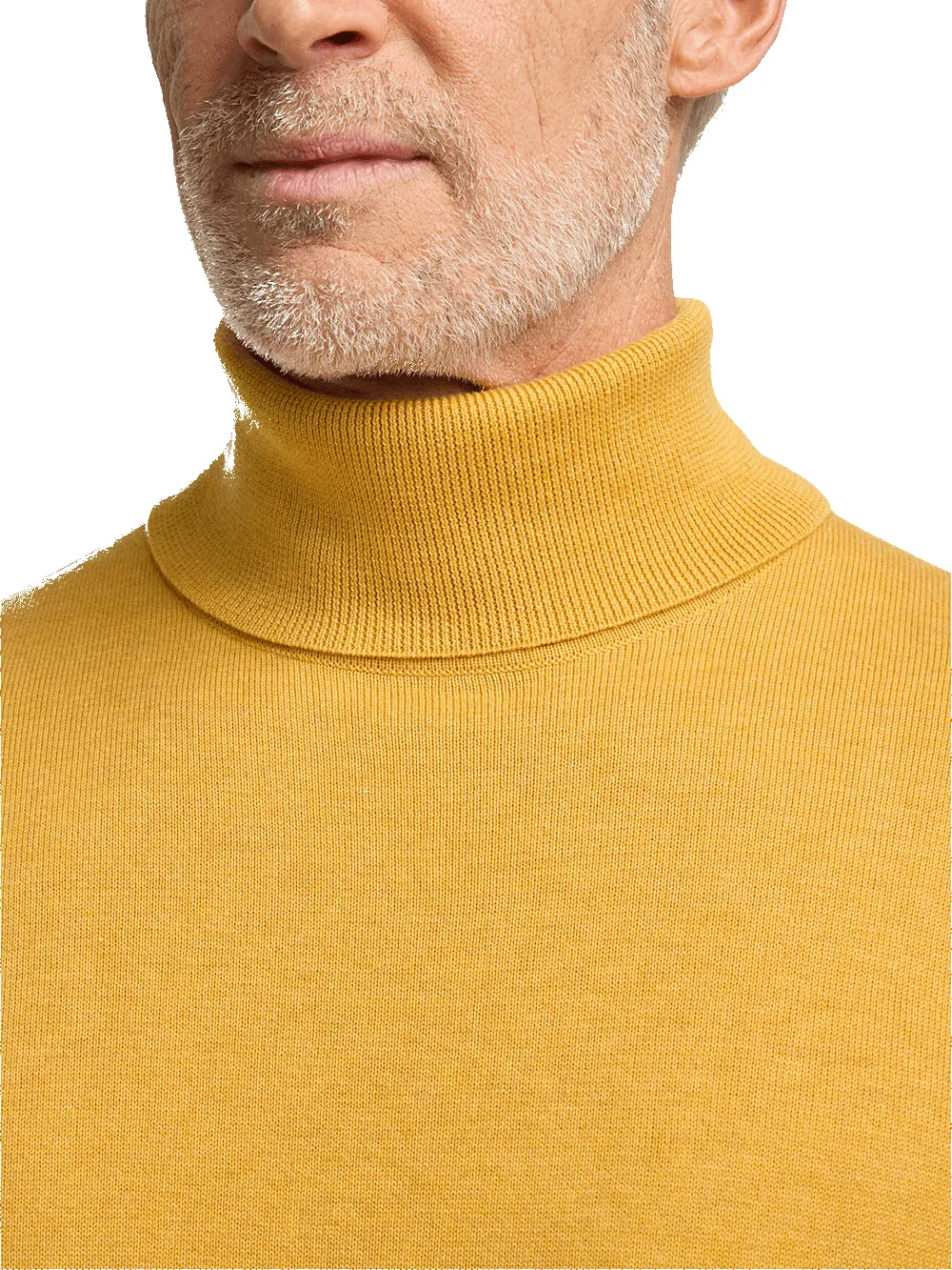 Supima Cotton Turtleneck - Mustard sold by Paul Fredrick product image thumbnail 3