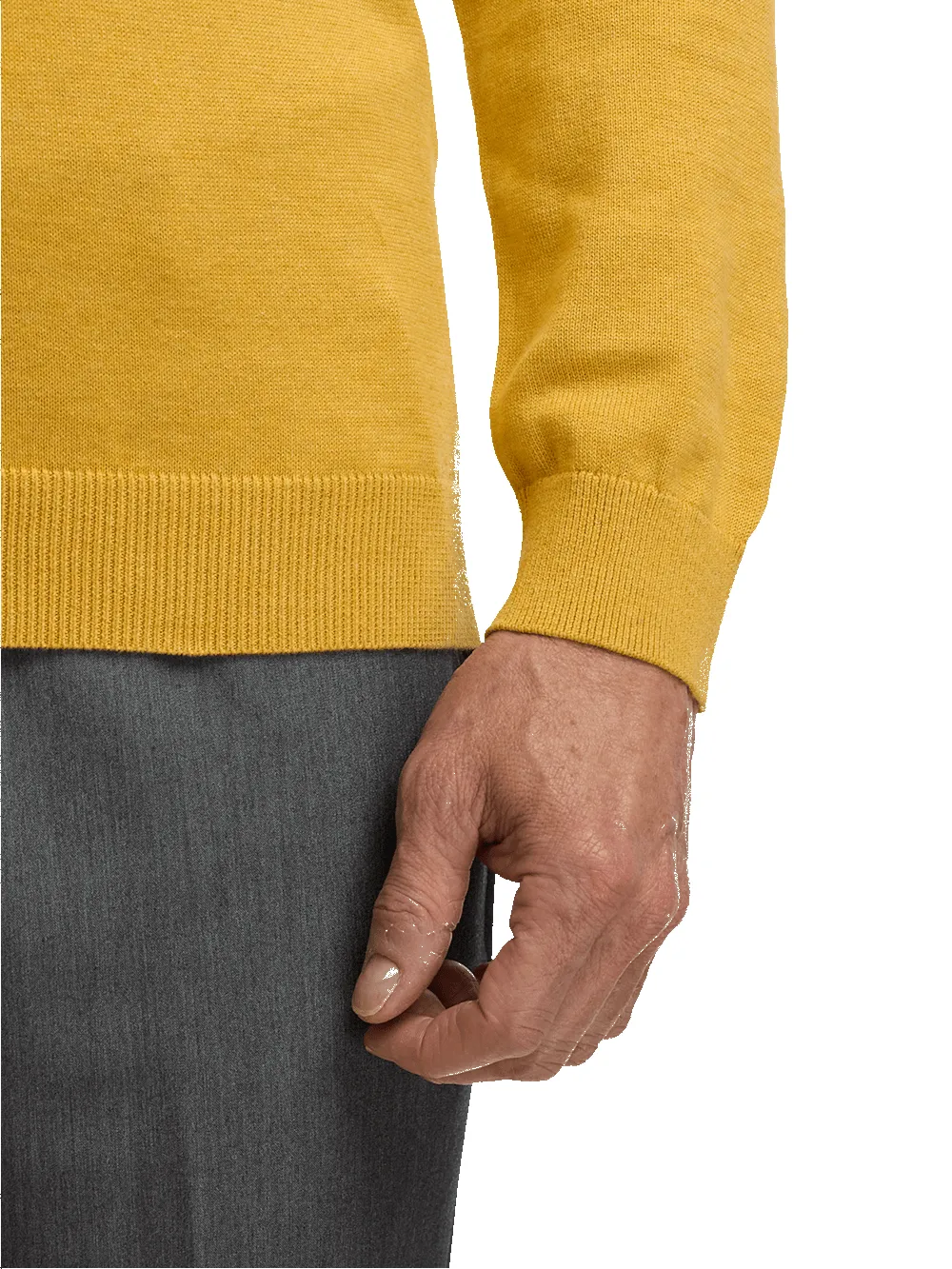 Supima Cotton Turtleneck - Mustard sold by Paul Fredrick product image thumbnail 4