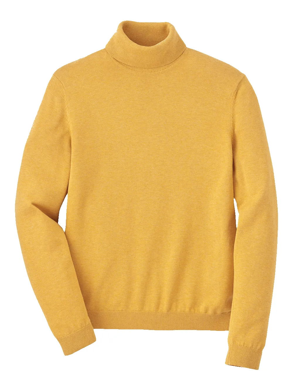 Supima Cotton Turtleneck - Mustard sold by Paul Fredrick