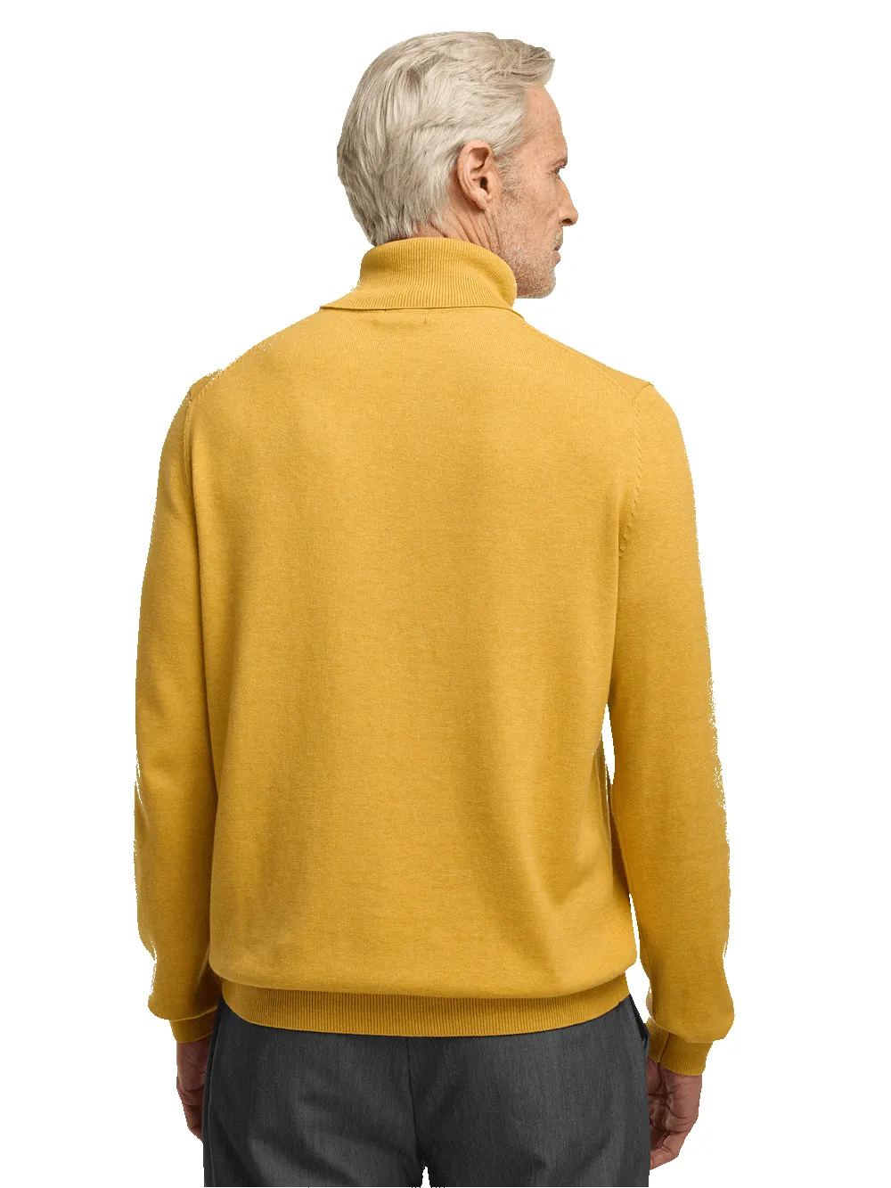 Supima Cotton Turtleneck - Mustard sold by Paul Fredrick product image thumbnail 5