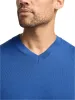 Merino Wool V-neck Sweater - Blue sold by Paul Fredrick