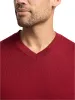 Merino Wool V-neck Sweater - Wine sold by Paul Fredrick