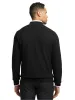 Silk Cotton Cashmere Quarter Zip Mock Neck Sweater - Black sold by Paul Fredrick