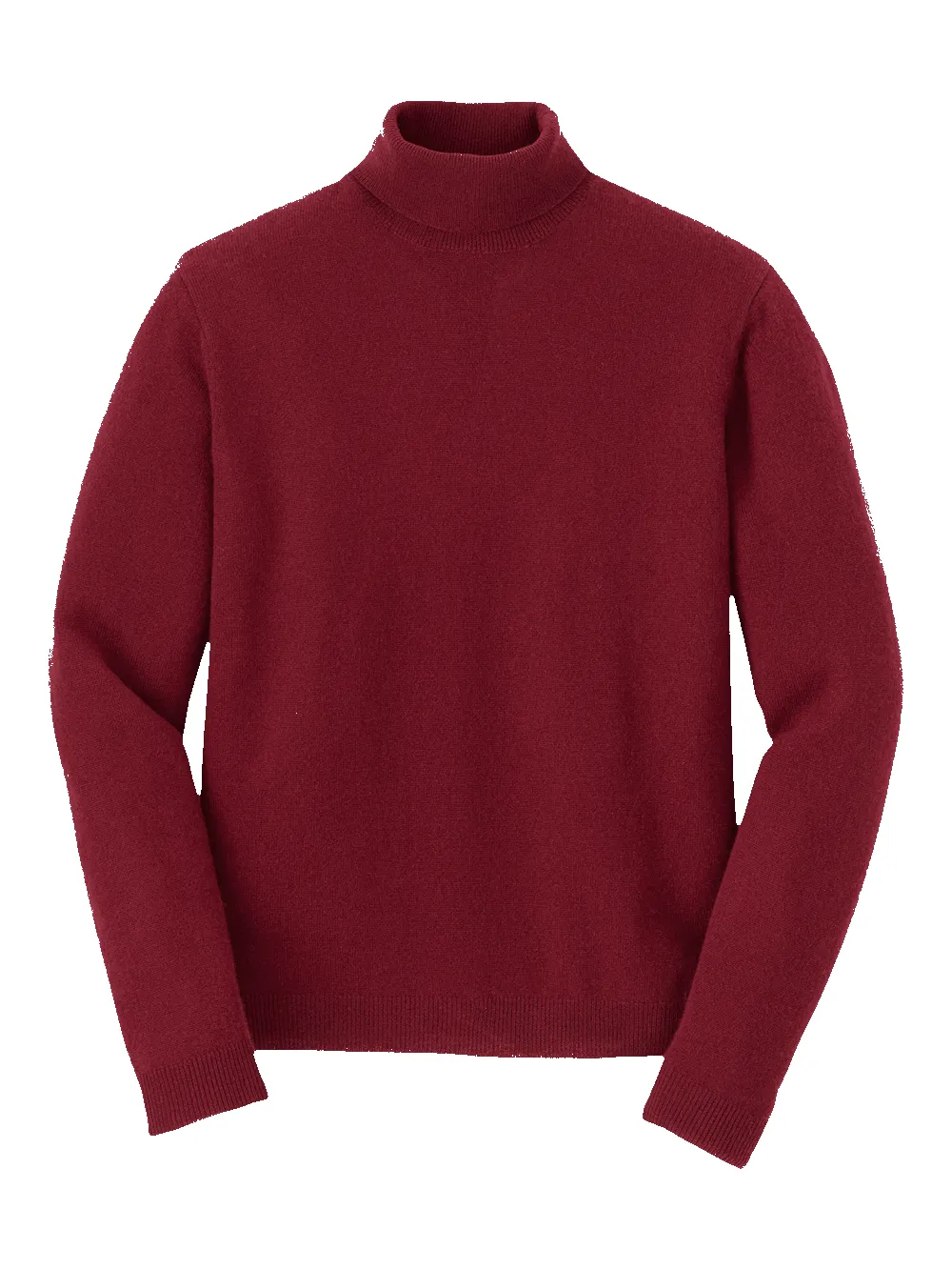 Cashmere Turtleneck Sweater - Burgundy sold by Paul Fredrick