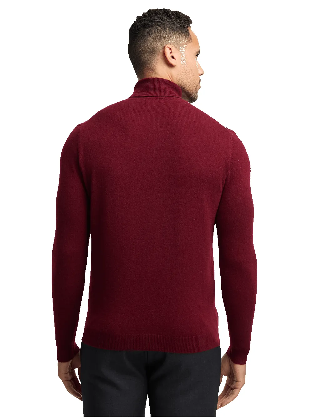 Cashmere Turtleneck Sweater - Burgundy sold by Paul Fredrick product image thumbnail 5
