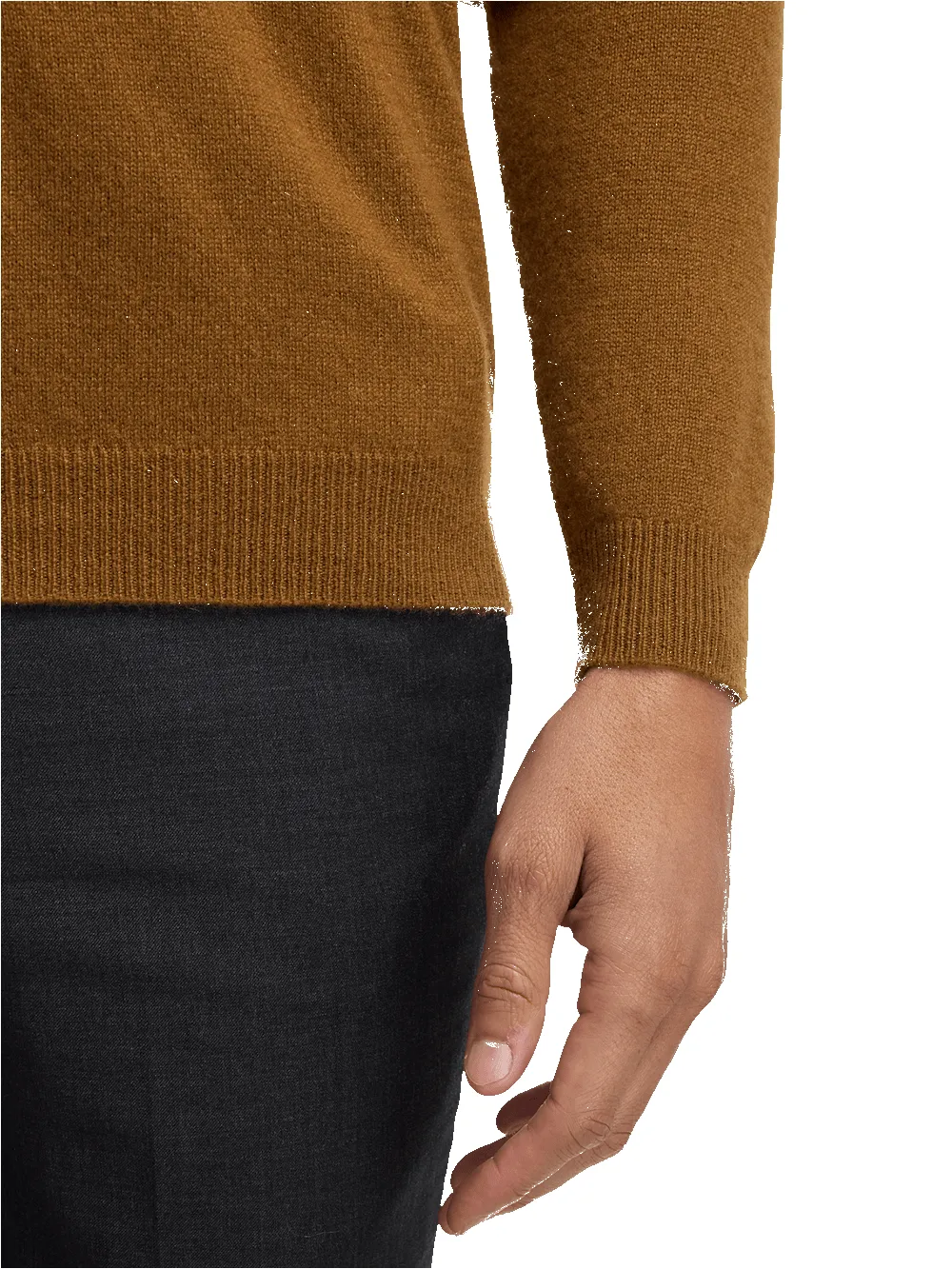 Cashmere Turtleneck Sweater - Brown sold by Paul Fredrick product image thumbnail 4