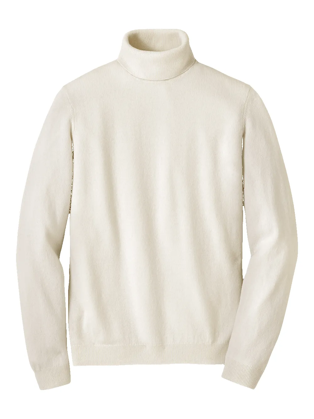 Cashmere Turtleneck Sweater - Ivory sold by Paul Fredrick