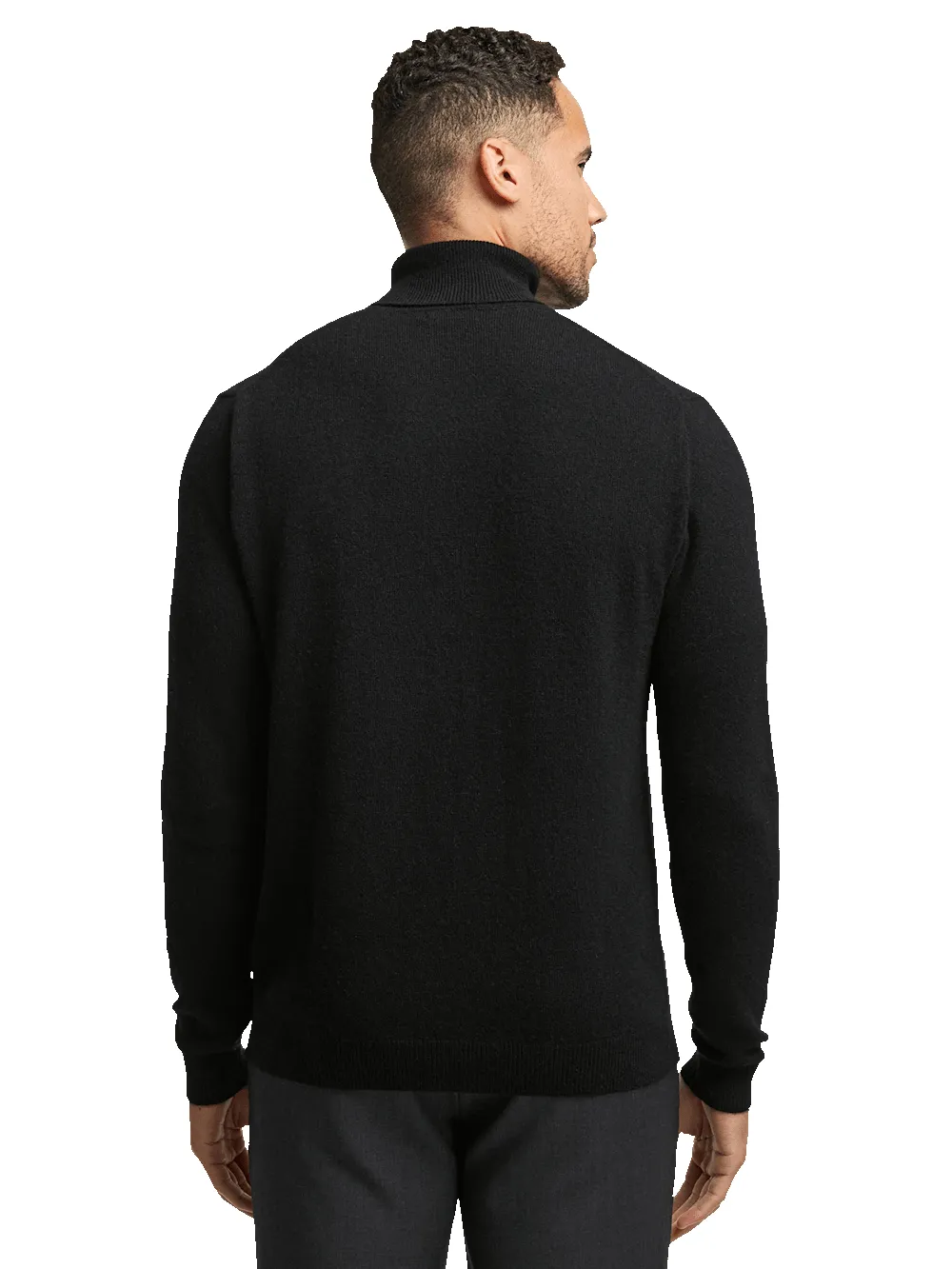 Cashmere Turtleneck Sweater - Black sold by Paul Fredrick product image thumbnail 5