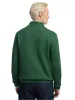 Cotton Cable Full Zip Mock Neck Sweater - Green sold by Paul Fredrick
