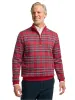 Cotton Quarter Zip Mock Neck Sweater - Red sold by Paul Fredrick