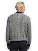 Cotton Three Button Polo - Black/ivory sold by Paul Fredrick