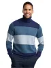 Donegal Turtleneck Sweater - Blue sold by Paul Fredrick