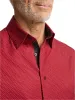 Polyester/spandex Dot Casual Shirt - Red sold by Paul Fredrick