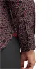 Polyester/spandex Geometric Casual Shirt - Black/red sold by Paul Fredrick