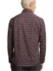 Polyester/spandex Geometric Casual Shirt - Black/red sold by Paul Fredrick