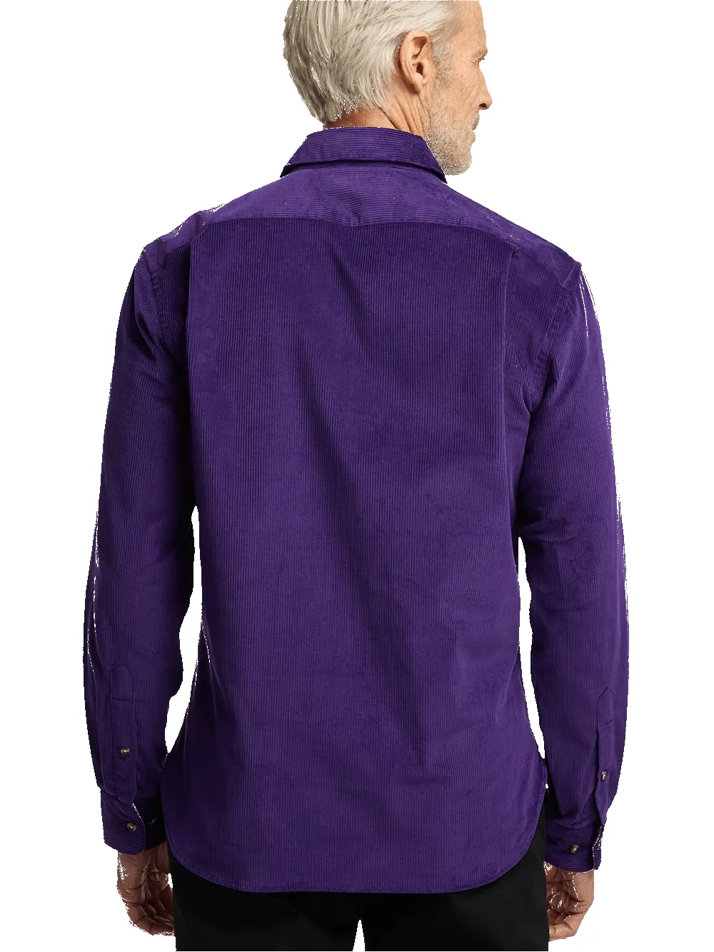 Cotton Corduroy Casual Shirt - Purple sold by Paul Fredrick product image thumbnail 5