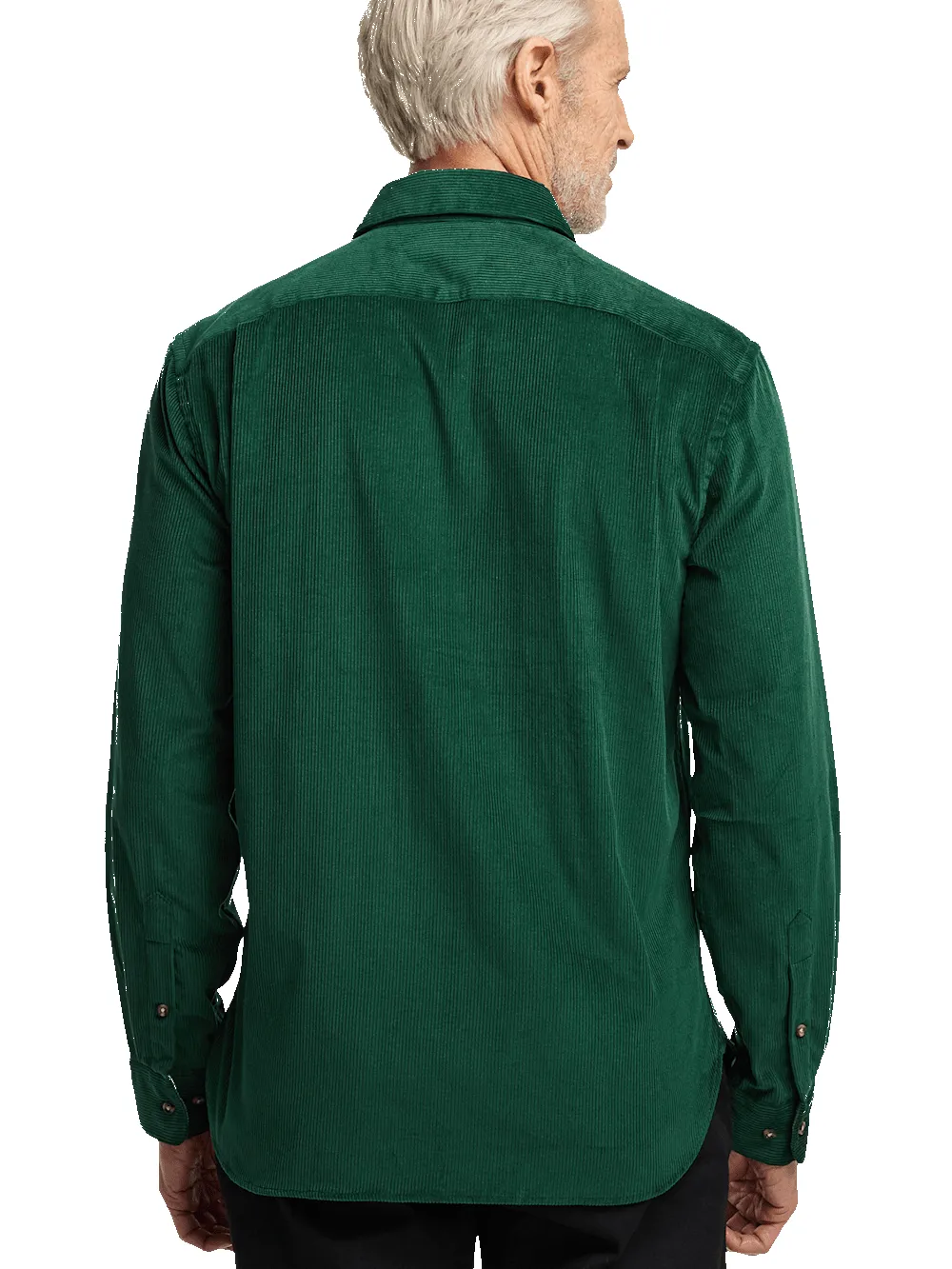 Cotton Corduroy Casual Shirt - Green sold by Paul Fredrick product image thumbnail 5