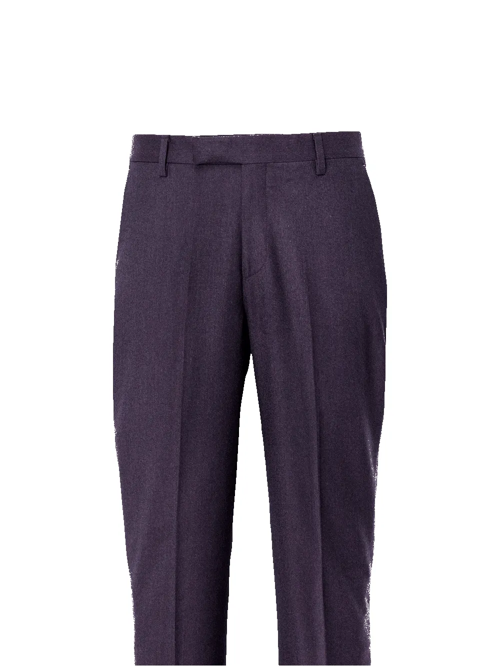 Wool Flannel Flat Front Pant - Charcoal sold by Paul Fredrick product image thumbnail 2