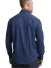 Performance Stretch Geometric Casual Shirt - Navy/purple sold by Paul Fredrick