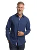 Performance Stretch Geometric Casual Shirt - Navy/purple sold by Paul Fredrick