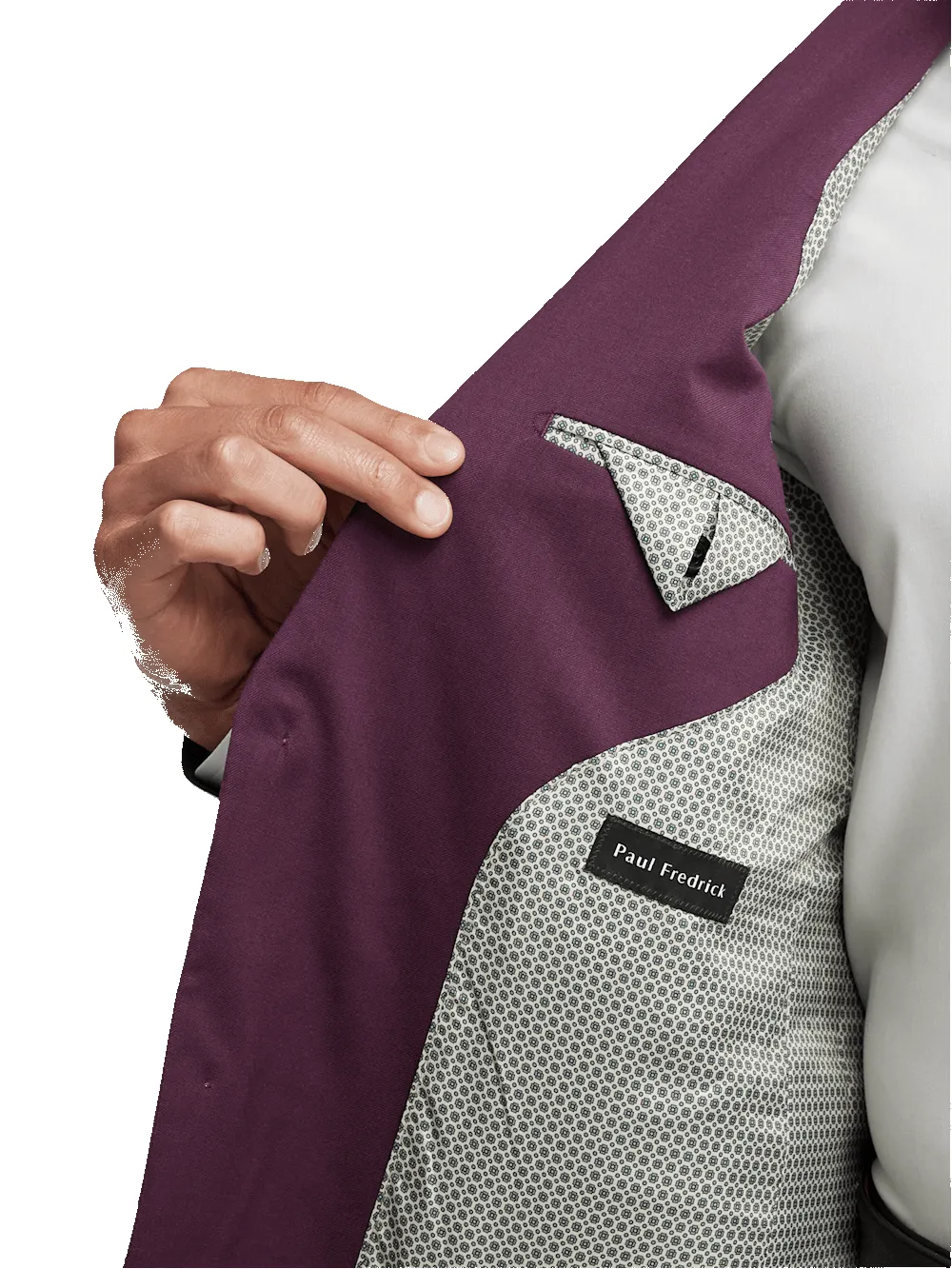 Travel Blazer - Plum sold by Paul Fredrick product image thumbnail 4