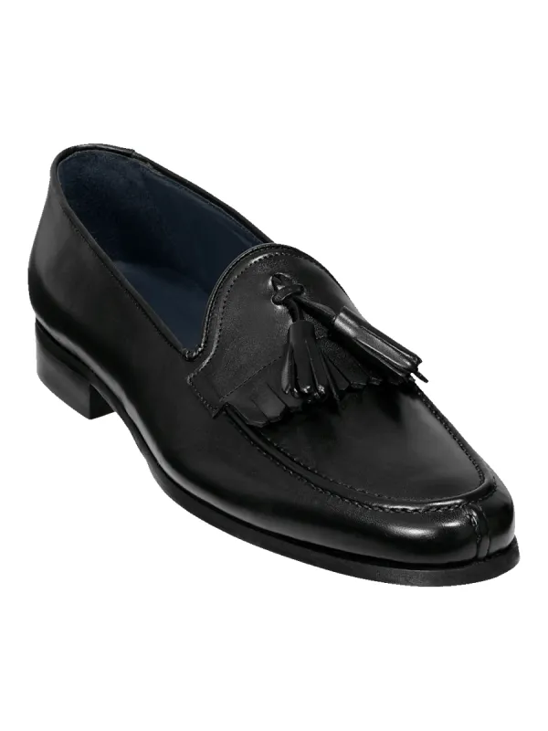 Lennon Kiltie Tassel Loafer - Black sold by Paul Fredrick