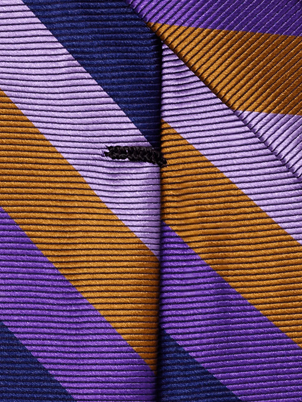 Stripe Woven Silk Tie - Purple Multi sold by Paul Fredrick product image thumbnail 4