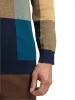 Cotton Four Button Mock Neck Sweater - Multi sold by Paul Fredrick