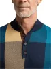 Cotton Four Button Mock Neck Sweater - Multi sold by Paul Fredrick