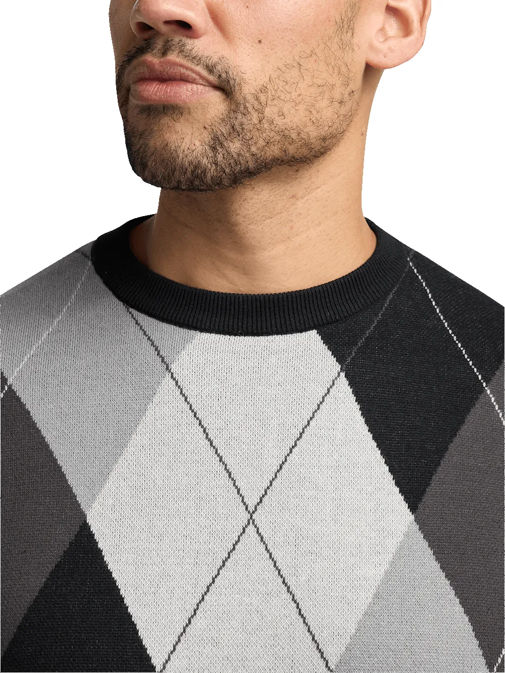 Cotton Crewneck Sweater - Black sold by Paul Fredrick product image thumbnail 3