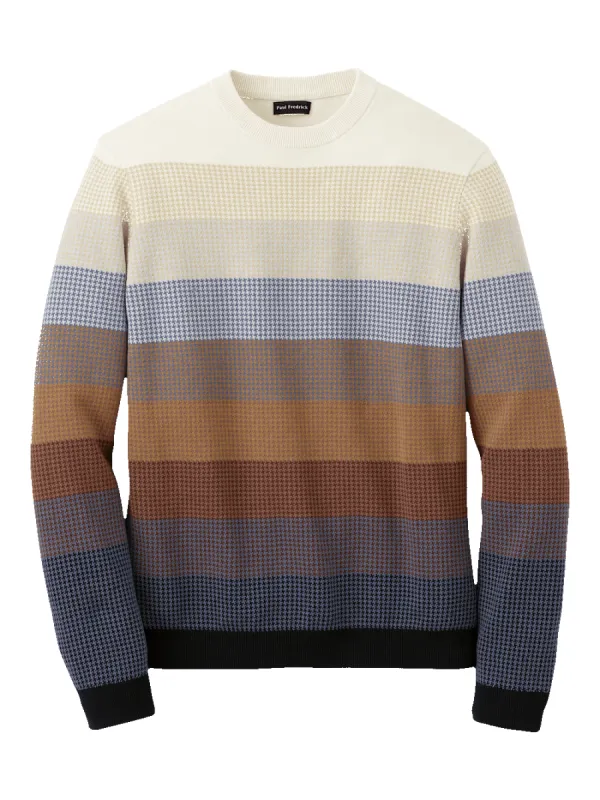 Cotton Crewneck Sweater - Multi sold by Paul Fredrick