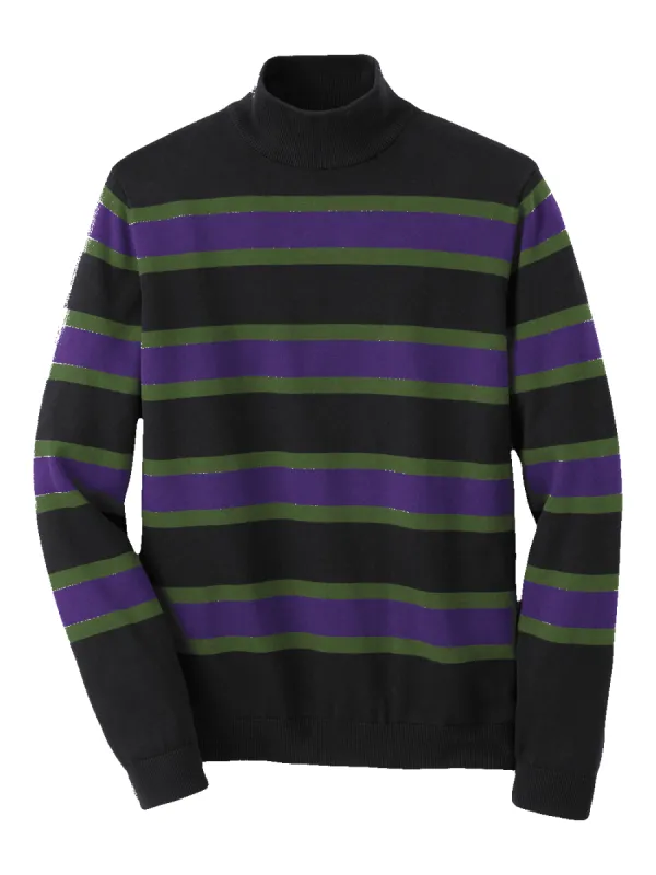 Cotton Mock Neck Sweater - Black sold by Paul Fredrick