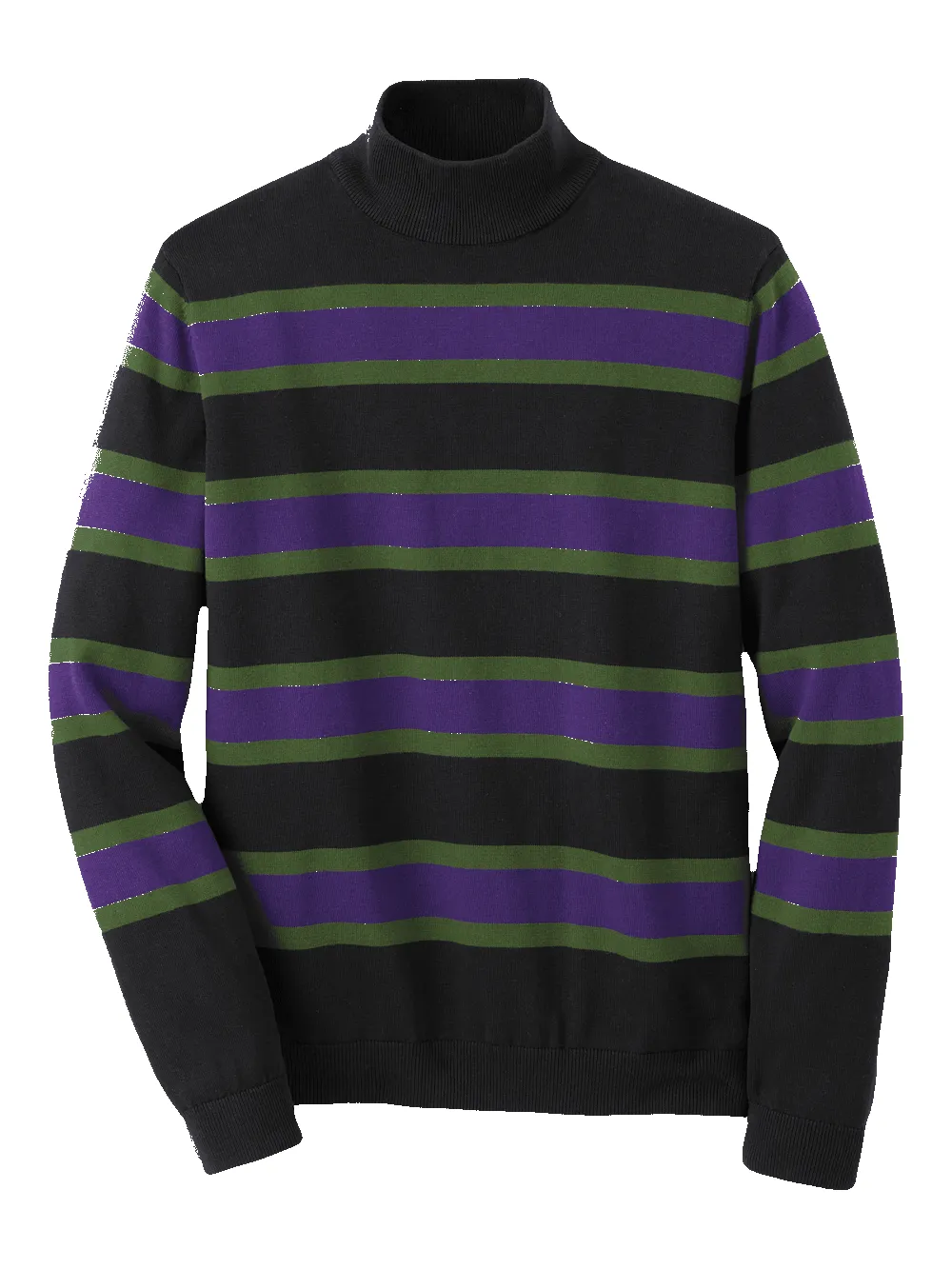 Cotton Mock Neck Sweater - Black sold by Paul Fredrick