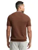 Cotton Full Zip Polo - Brown sold by Paul Fredrick