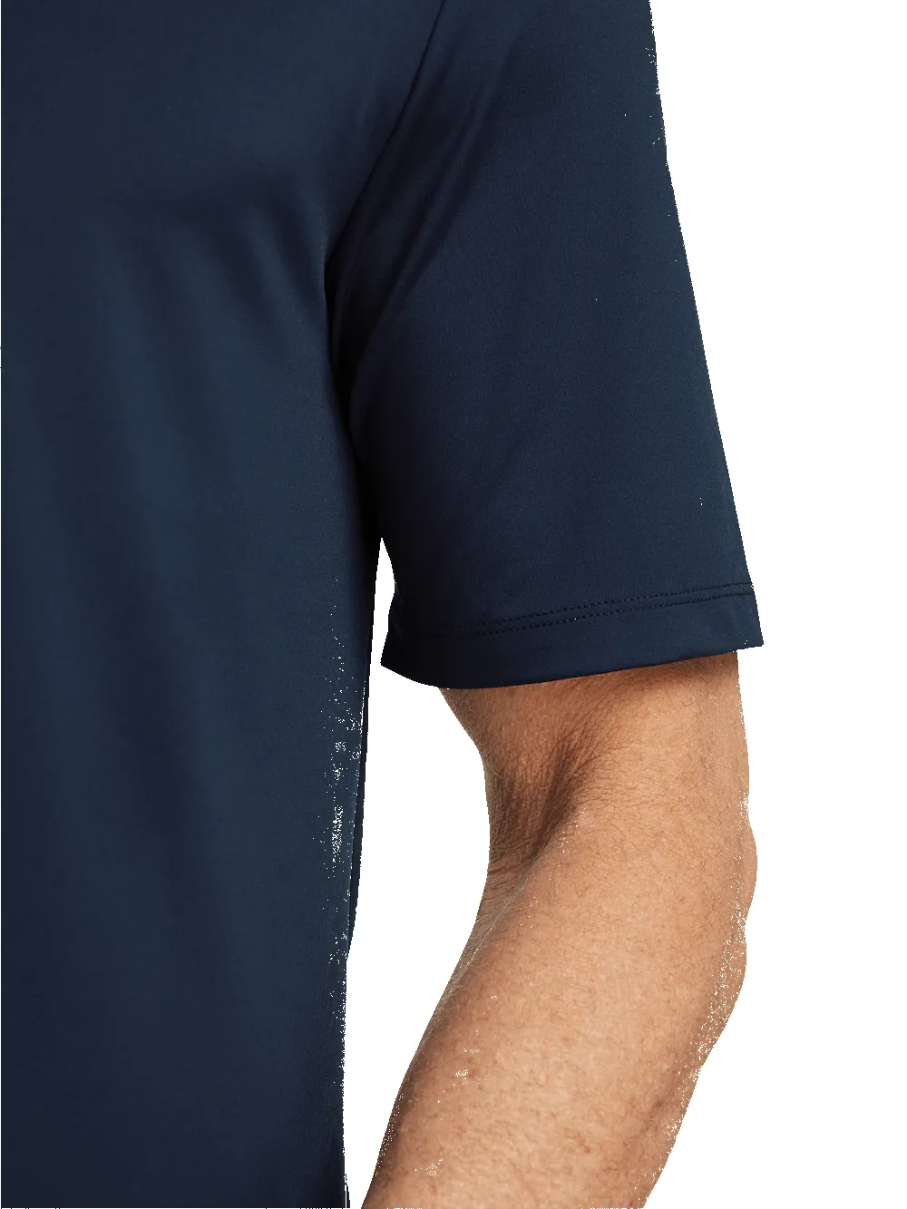 Performance Blend Three Button Polo - Navy sold by Paul Fredrick product image thumbnail 4