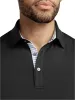 Performance Blend Three Button Polo - Black sold by Paul Fredrick