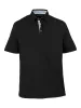 Performance Blend Three Button Polo - Black sold by Paul Fredrick