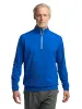 Performance Blend Quarter Zip Mock Neck - Cobalt sold by Paul Fredrick