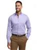 Non-Iron Cotton Solid Dress Shirt With Contrast Trim - Lavender sold by Paul Fredrick