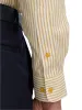 Comfort Stretch Non-Iron Stripe Dress Shirt With Contrast Trim - White/gold sold by Paul Fredrick