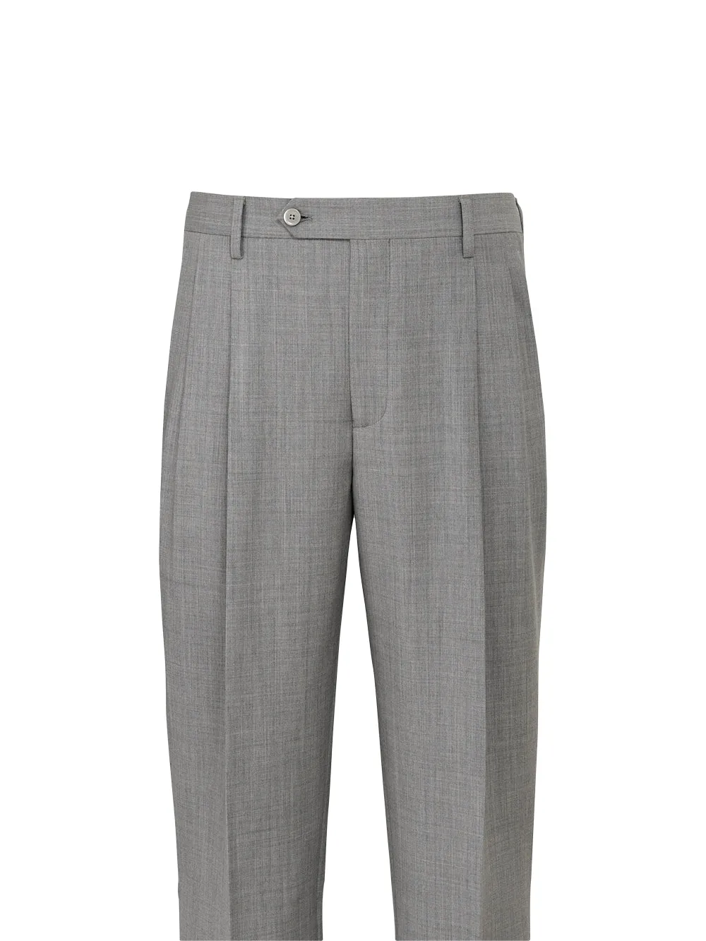 Wool Stretch Bengaline Pleated Suit Pants sold by Paul Fredrick product image thumbnail 2