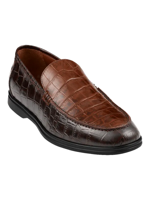 Micah Venetian Loafer - Brown sold by Paul Fredrick