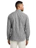 Linen Gingham Check Casual Shirt - Black sold by Paul Fredrick