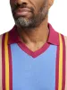Cotton V-neck Polo - Burgundy sold by Paul Fredrick