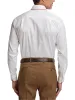Comfort Stretch Non-Iron Solid Dress Shirt With Contrast Trim - White sold by Paul Fredrick
